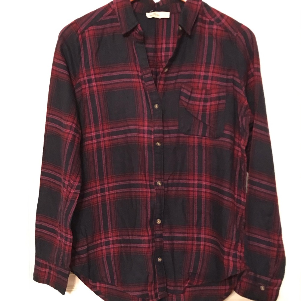 Hollister boyfriend flannel shirt